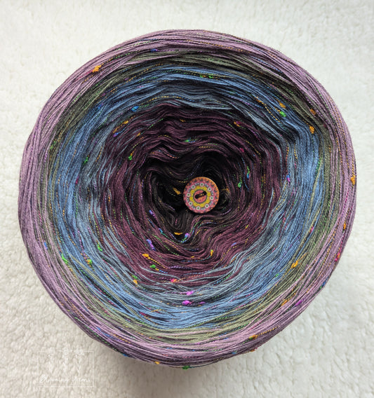 Gradient ombre yarn cake colour combination C349