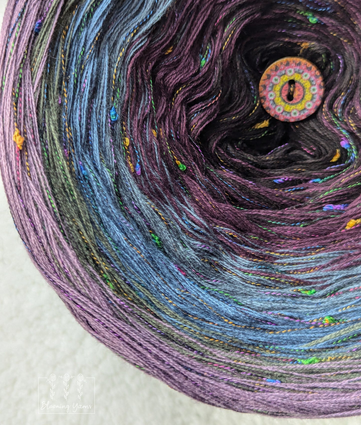 Gradient ombre yarn cake colour combination C349