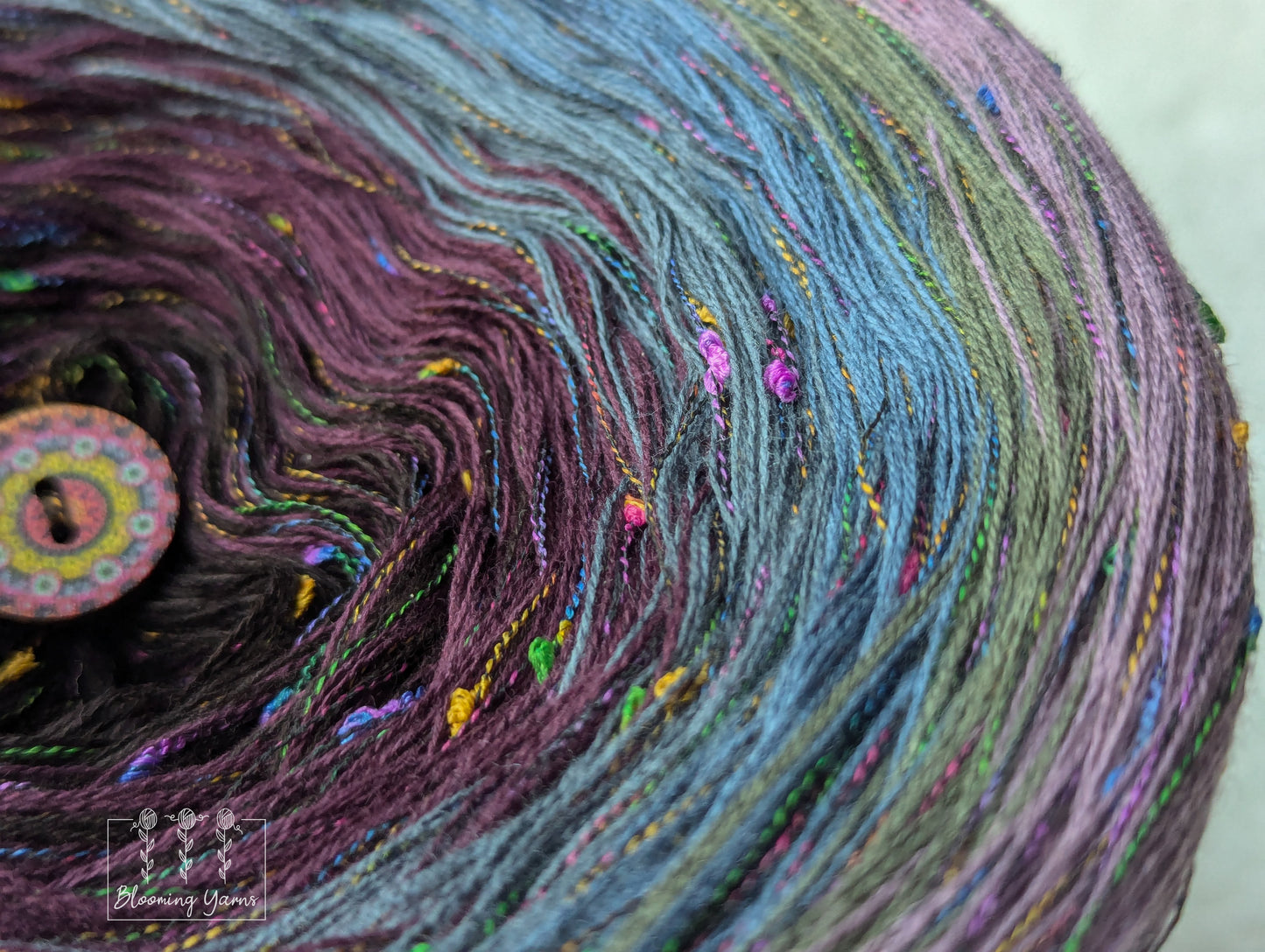 Gradient ombre yarn cake colour combination C349