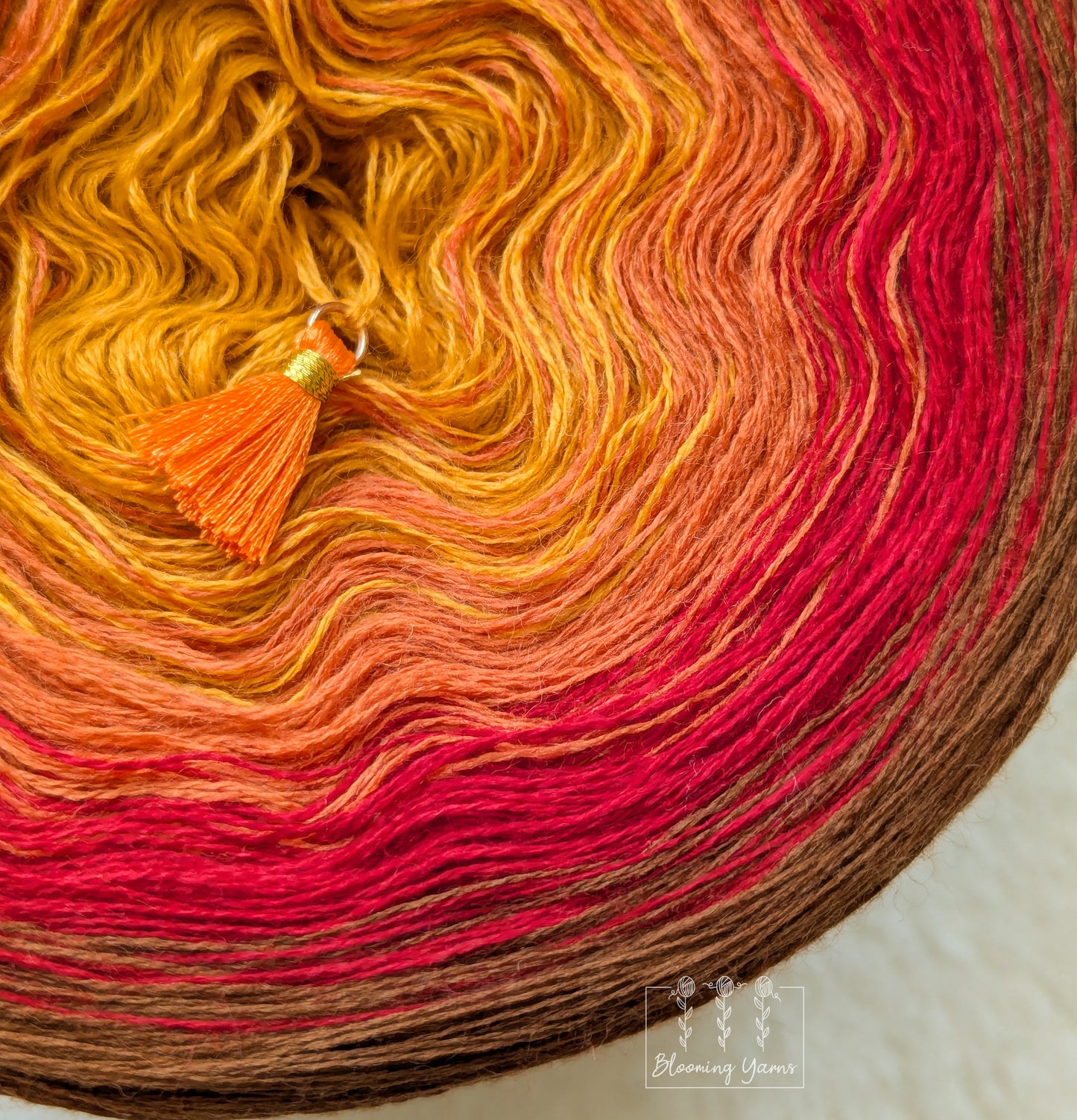 Gradient ombre yarn cake colour combination MA017