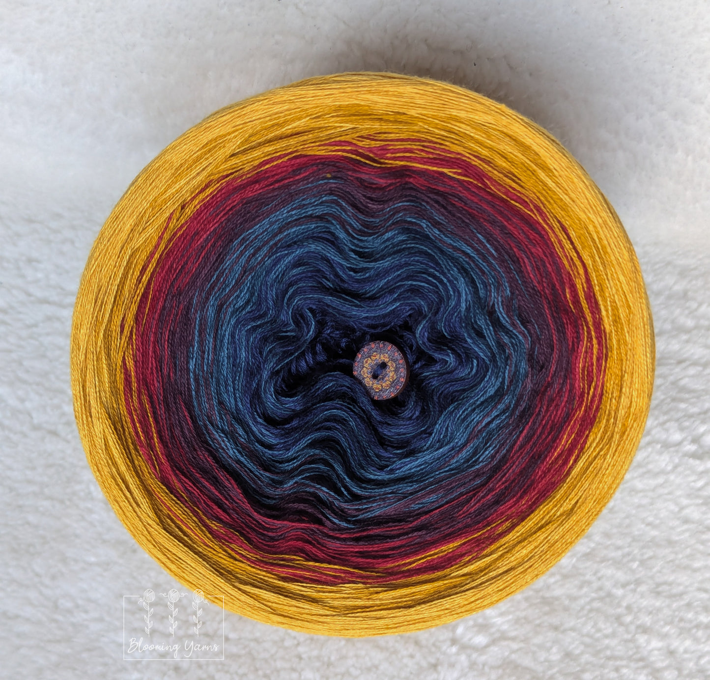 Gradient ombre yarn cake colour combination C359