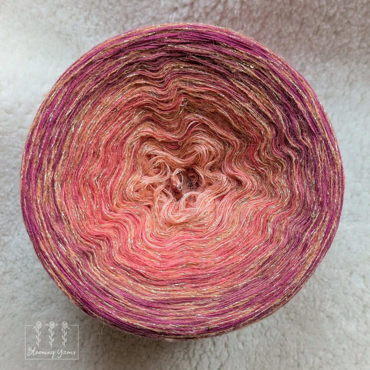 Gradient ombre yarn cake colour combination C361