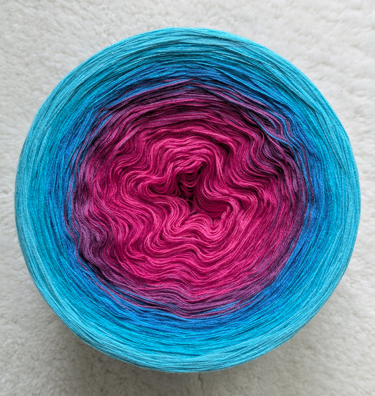 Gradient ombre yarn cake colour combination C362