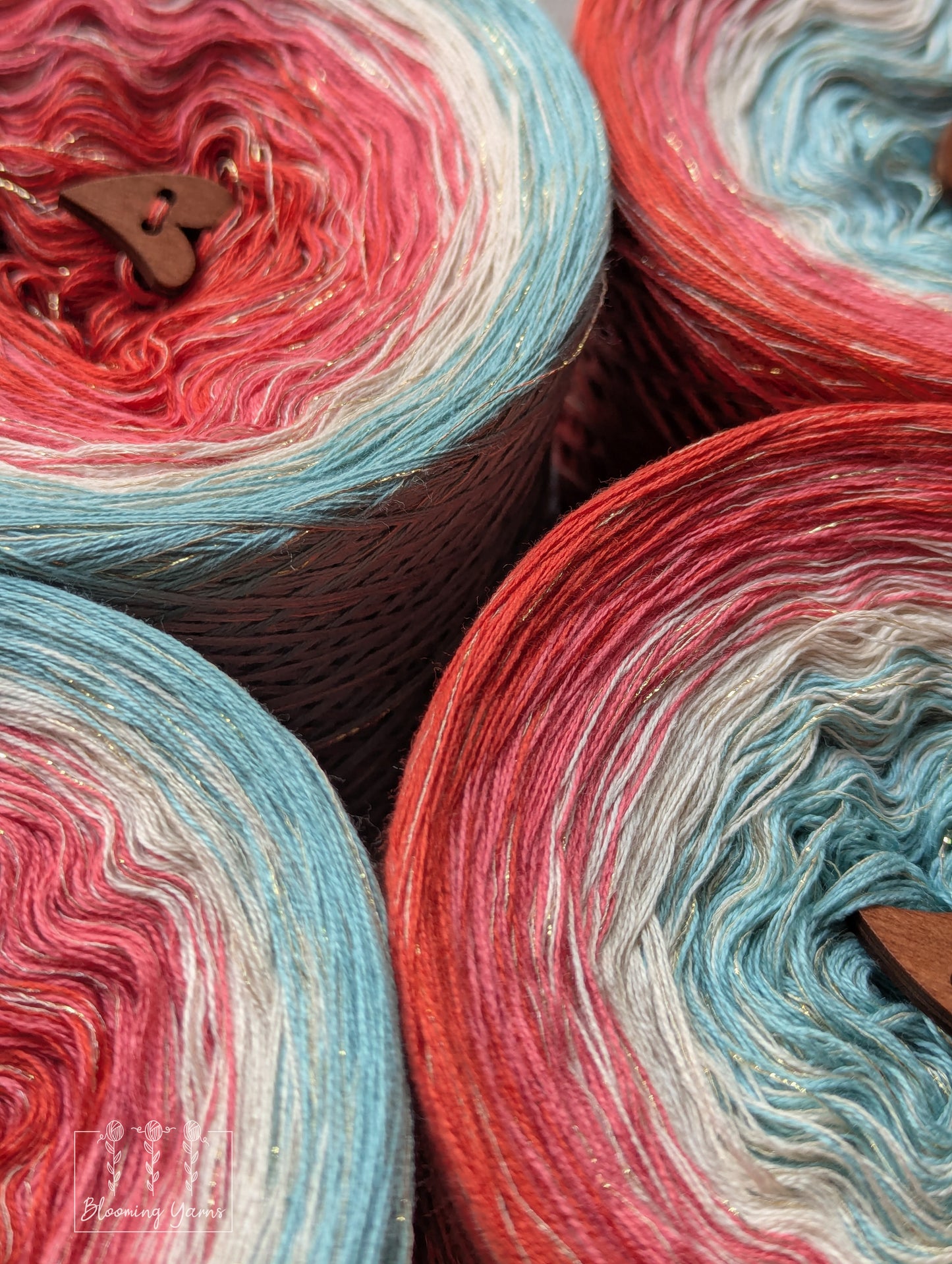 Gradient ombre yarn cake colour combination C363