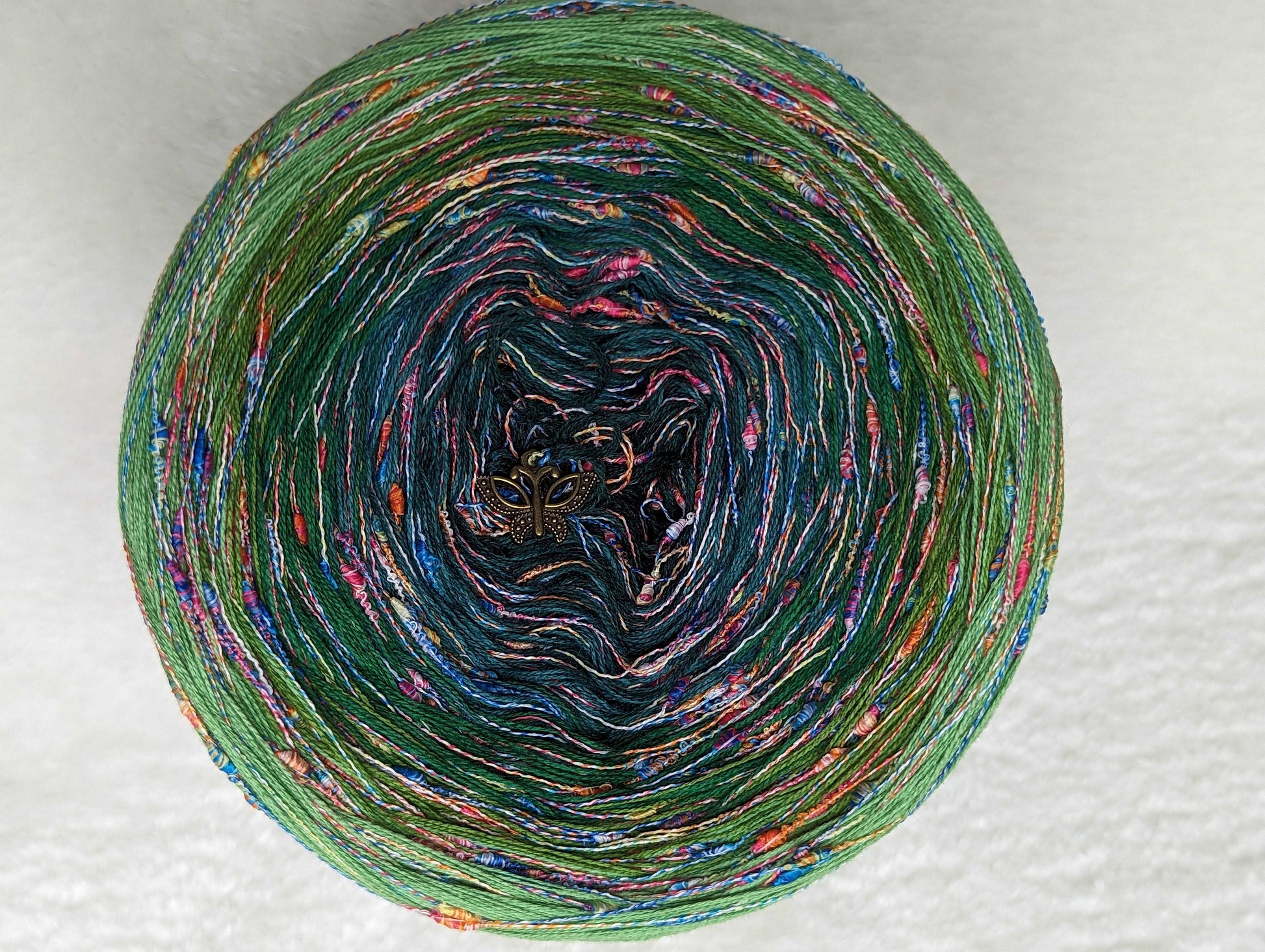 " Wild meadow" cotton/acrylic ombre yarn cake