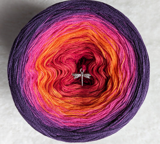 Gradient ombre yarn cake, colour combination C247