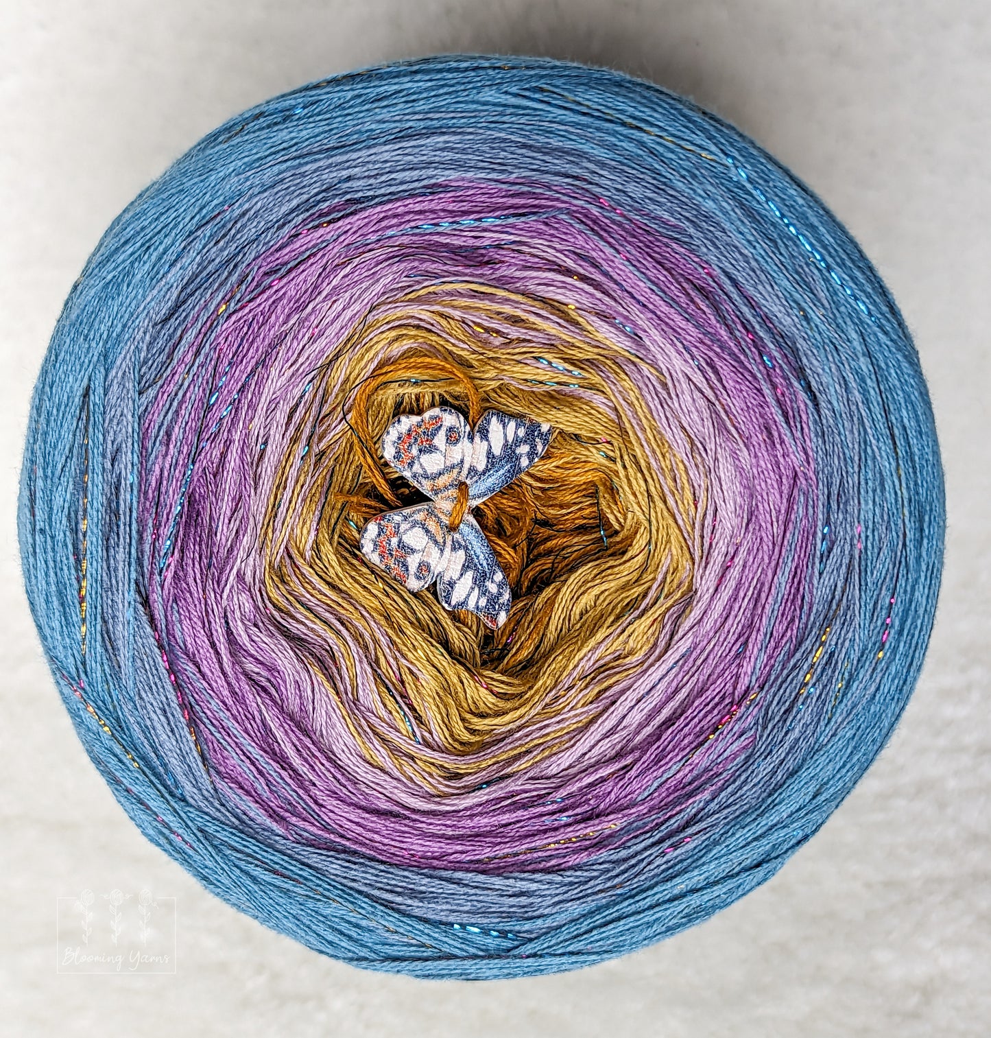 Gradient ombre yarn cake, colour combination C256