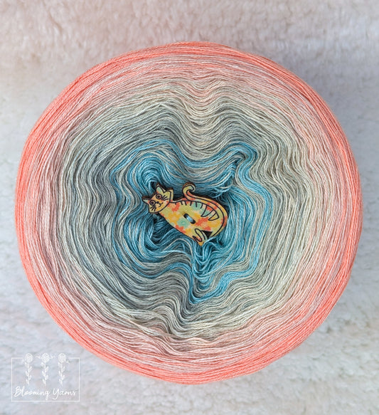 Gradient ombre yarn cake colour combination C398 "Boho Cloud"