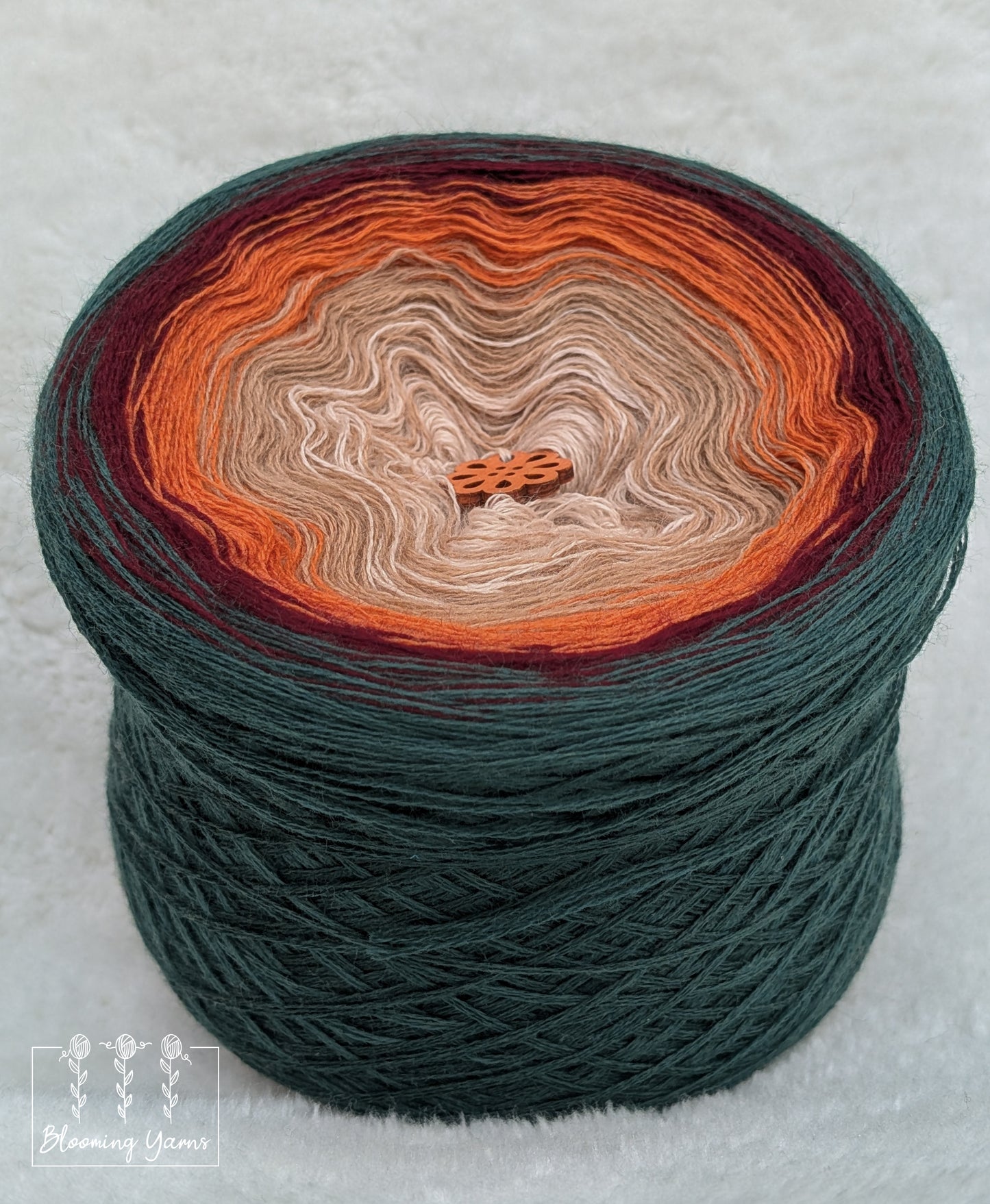 Gradient ombre yarn cake colour combination MA033 "Bohemian Harvest"