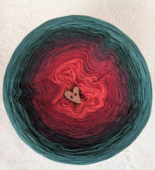 Gradient ombre yarn cake colour combination C415