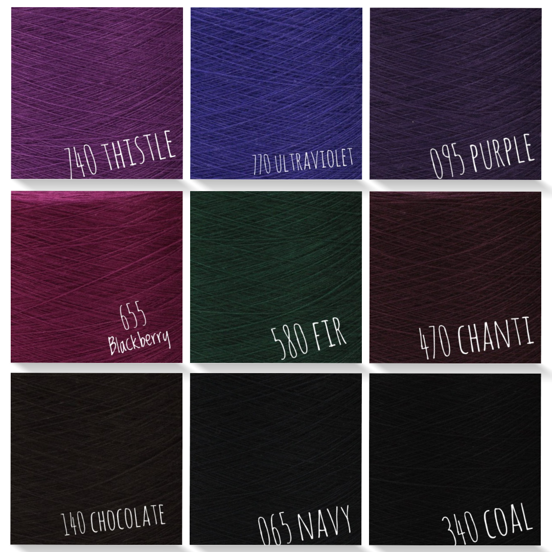 solid/mono colour yarn 50%cotton/50%acrylic