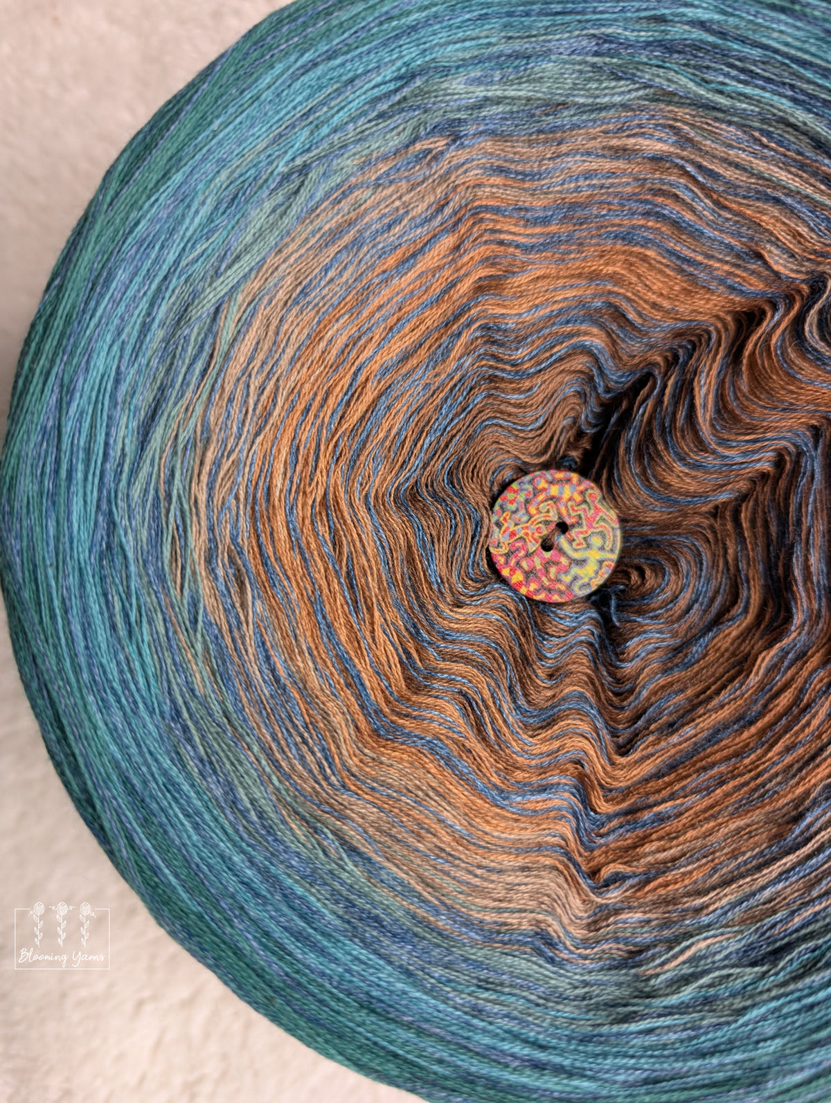 Gradient ombre yarn cake colour combination C435