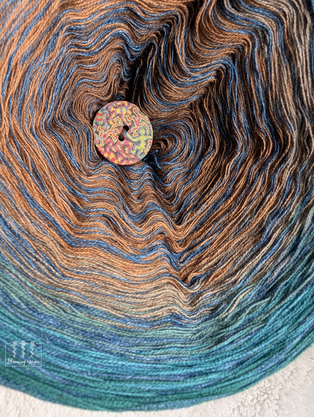 Gradient ombre yarn cake colour combination C435