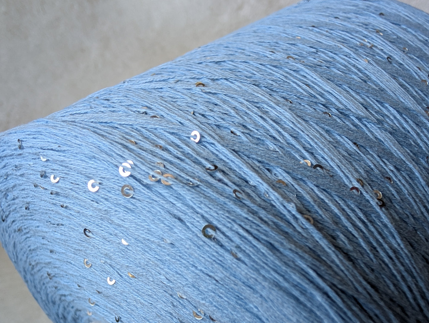 cotton thread with 3mm sequins