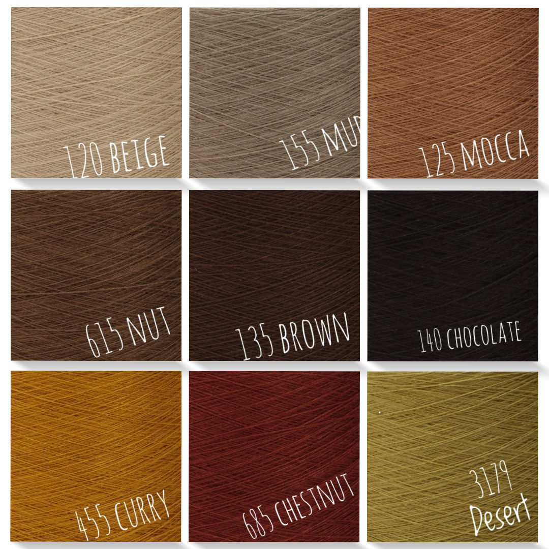 solid/mono colour yarn 50%cotton/50%acrylic
