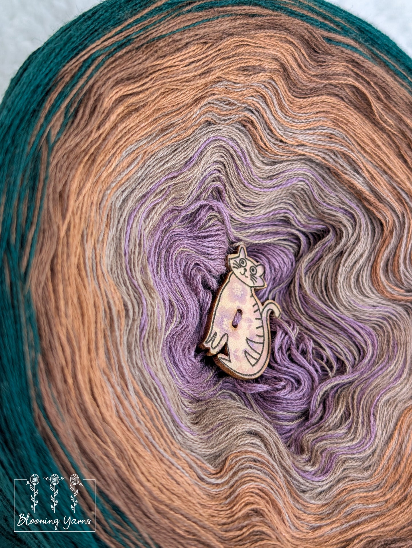 Gradient ombre yarn cake colour combination C397 "Ethereal Grove"