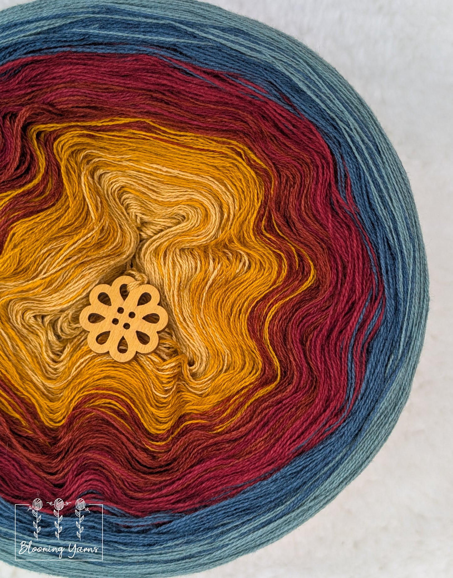 Gradient ombre yarn cake colour combination C394 "Gypsy soul"