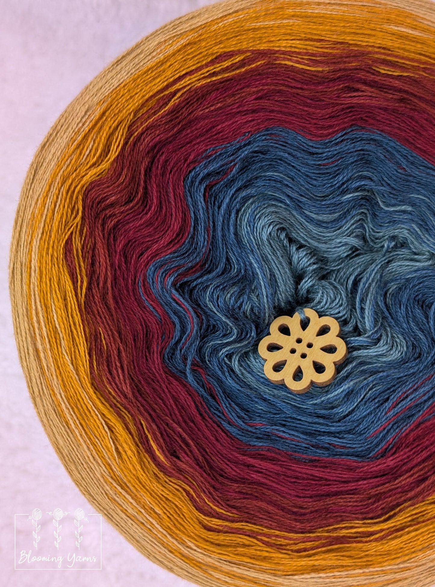 Gradient ombre yarn cake colour combination C394 "Gypsy soul"