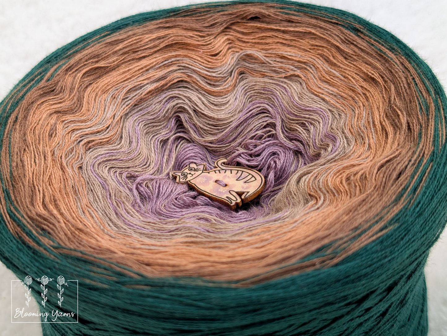 Gradient ombre yarn cake colour combination C397 "Ethereal Grove"