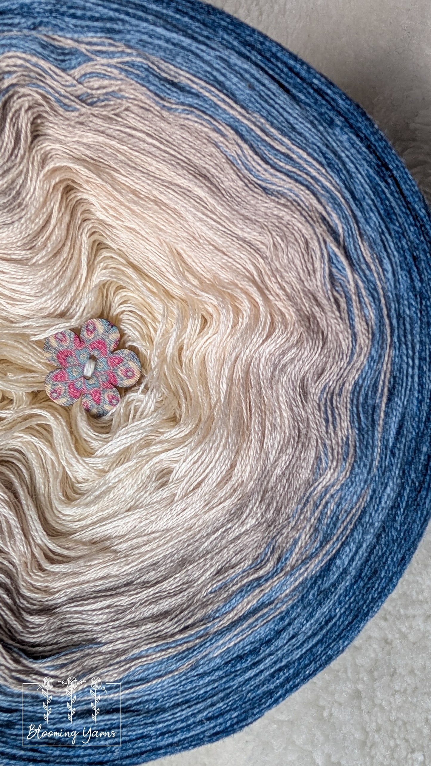 Gradient ombre yarn cake colour combination C386