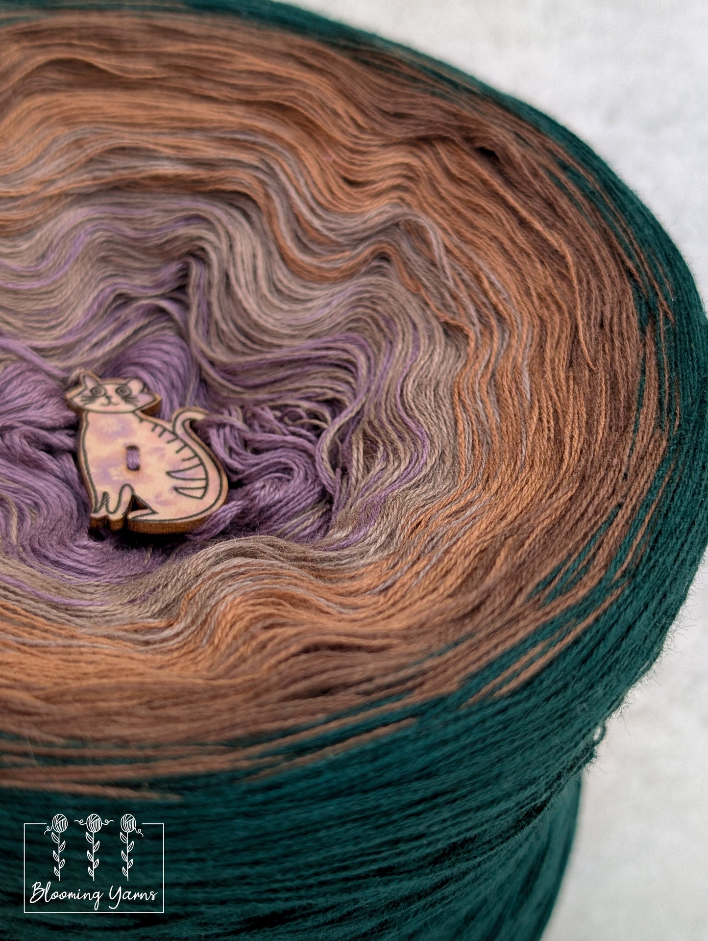 Gradient ombre yarn cake colour combination C397 "Ethereal Grove"