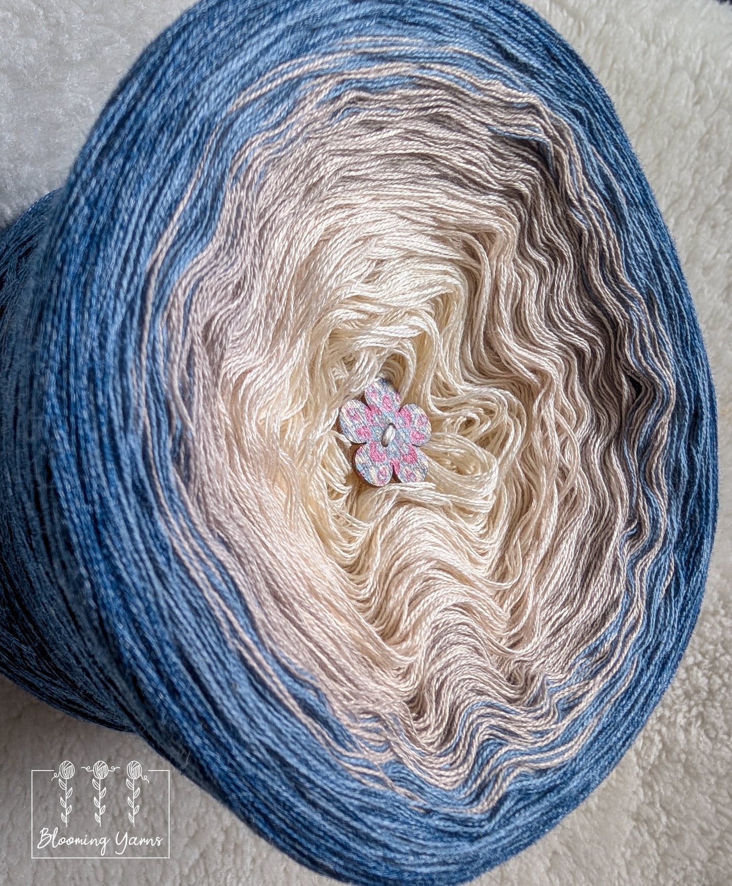 Gradient ombre yarn cake colour combination C386