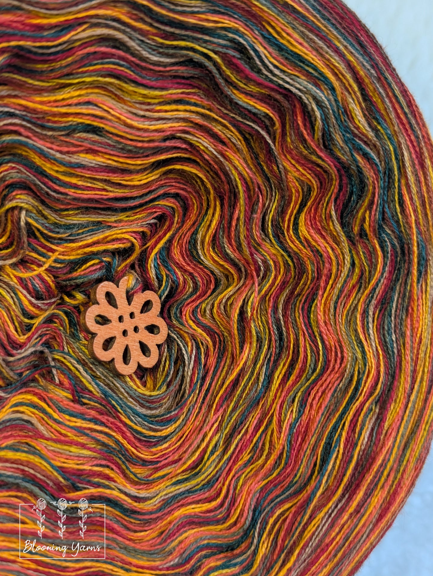 Melange yarn cake colour combination MEL008