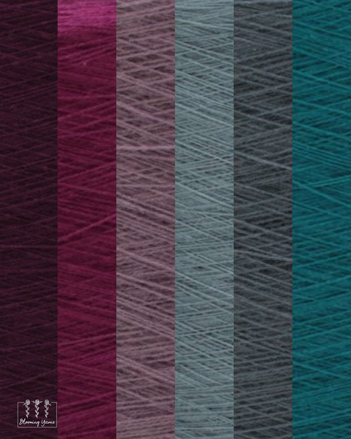 Gradient ombre yarn cake colour combination C433 " Misty Berry"