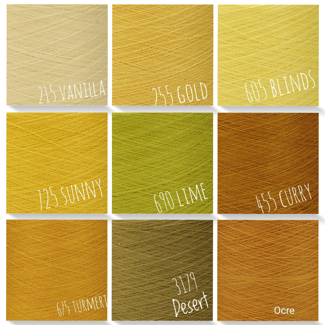 solid/mono colour yarn 50%cotton/50%acrylic
