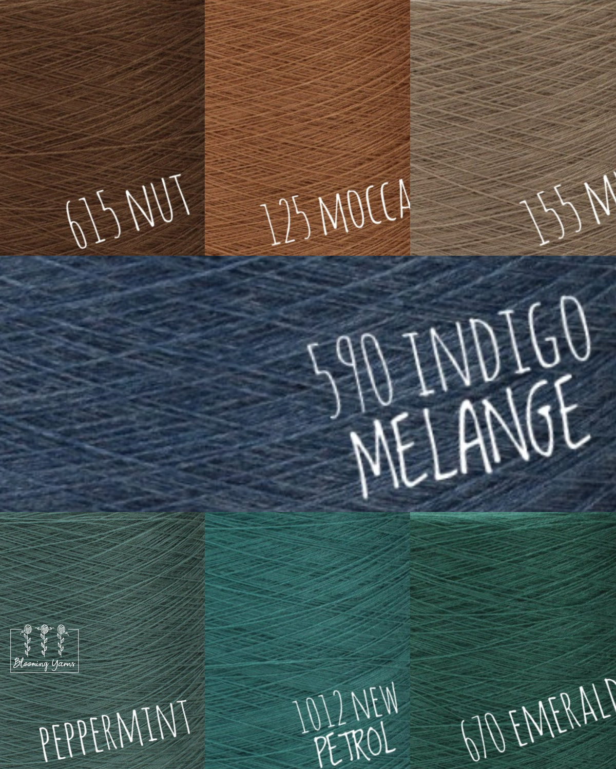 Gradient ombre yarn cake colour combination C435