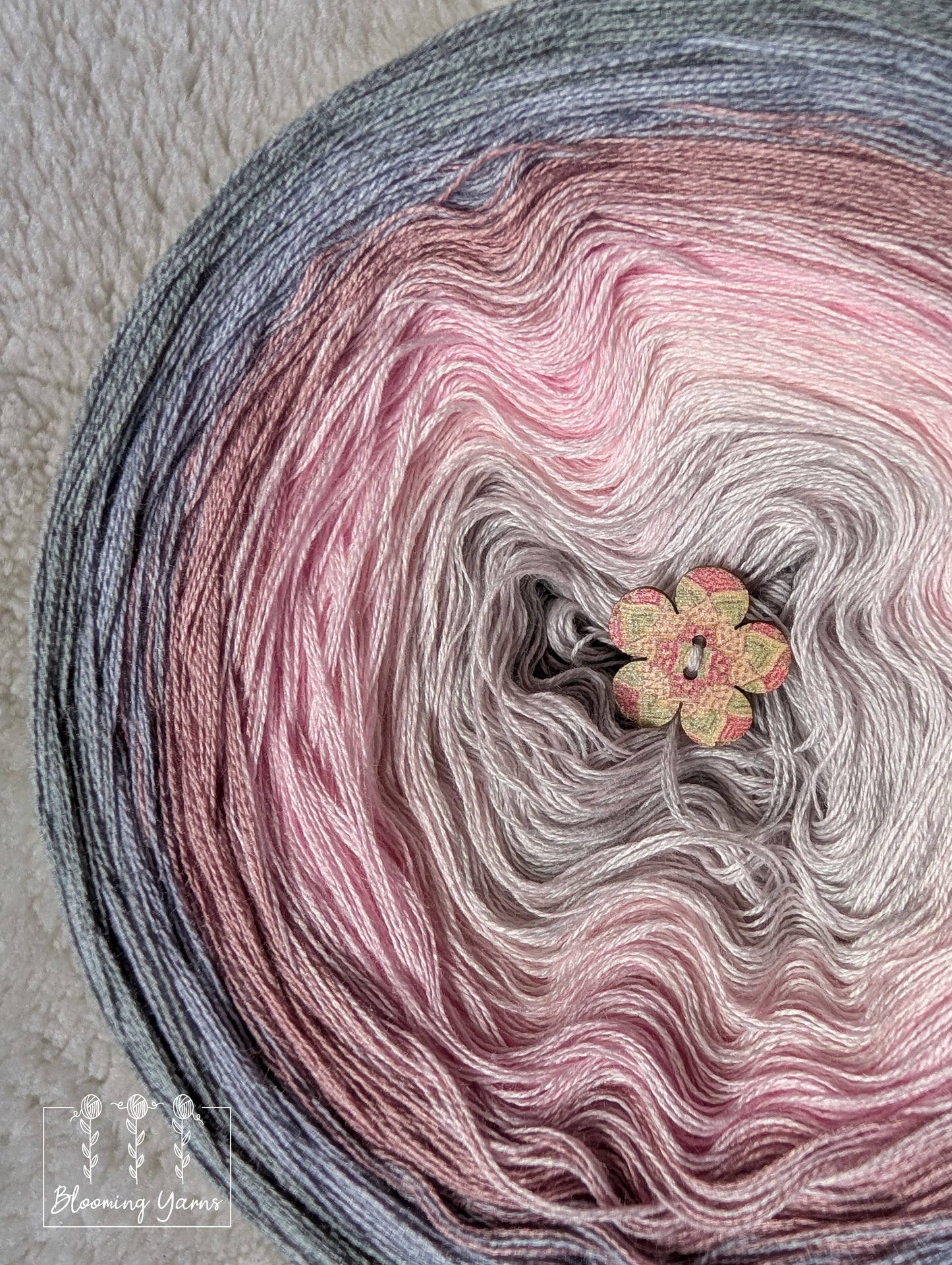 Gradient ombre yarn cake colour combination C379