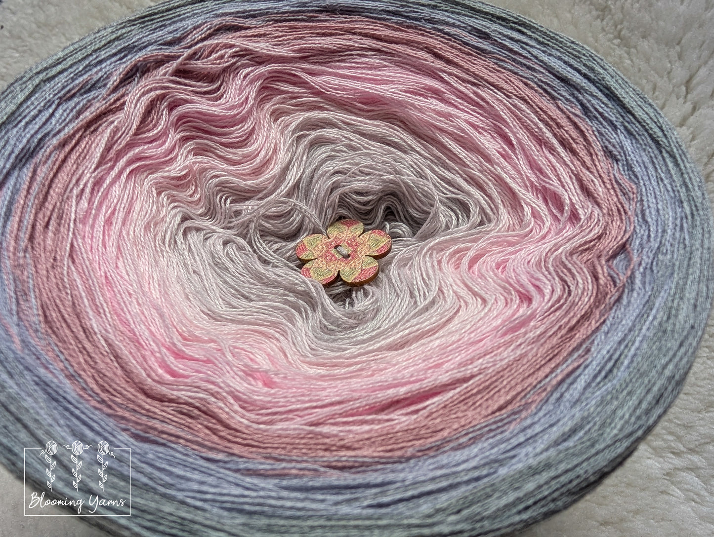 Gradient ombre yarn cake colour combination C379