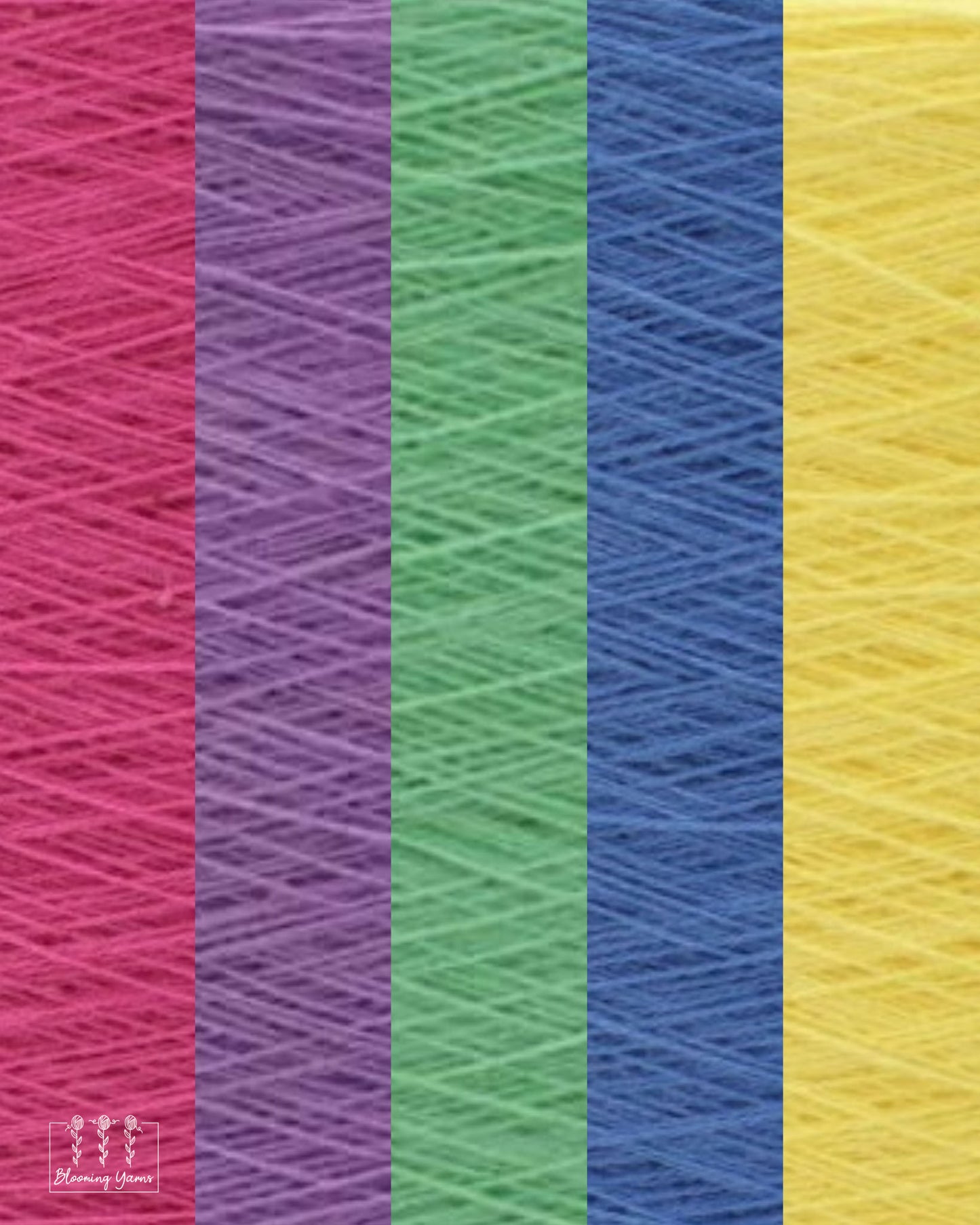 "Pixie Playground" gradient ombre yarn cake colour combination