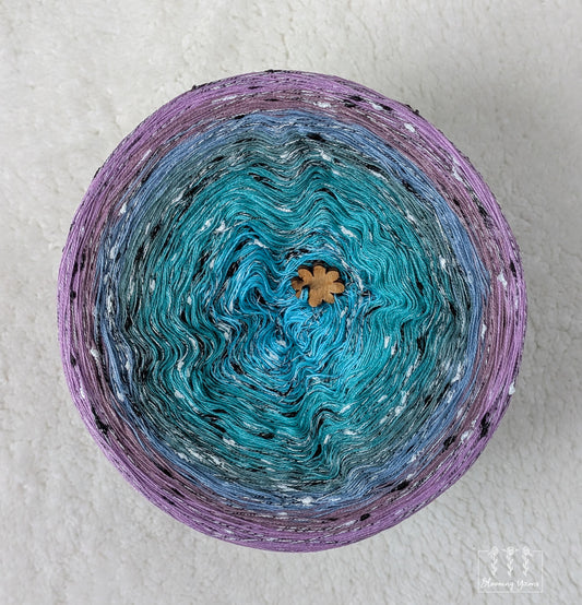 Gradient ombre yarn cake colour combination C421