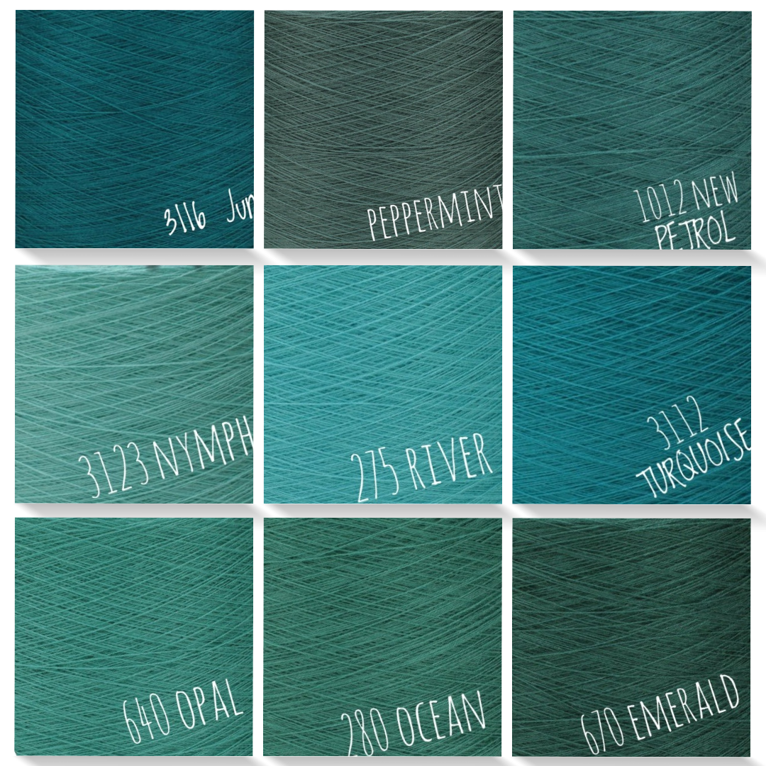 solid/mono colour yarn 50%cotton/50%acrylic