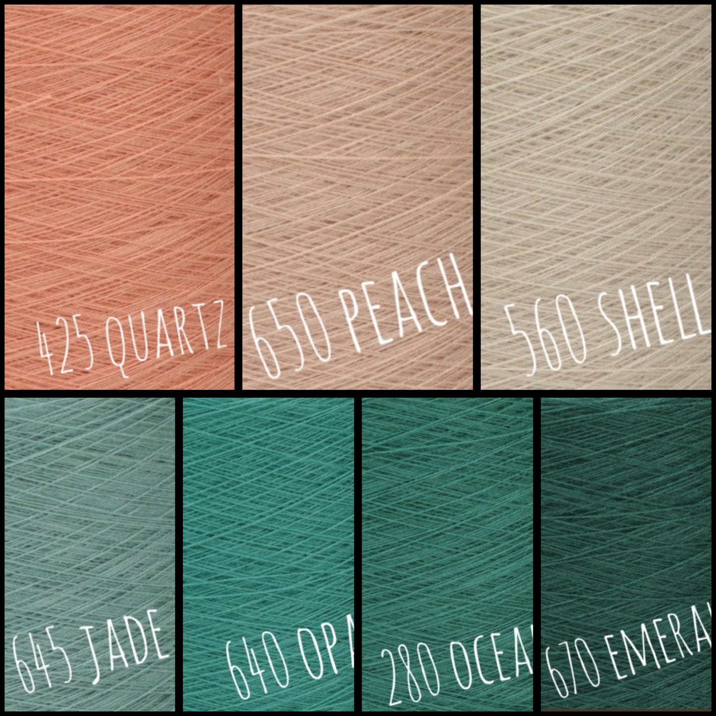 Gradient ombre yarn cake colour combination C410