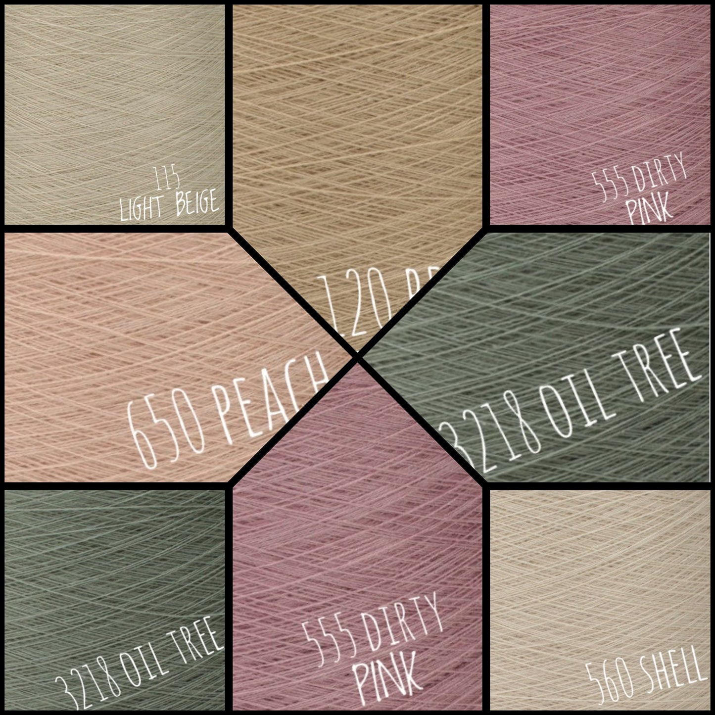 Melange yarn cake colour combination MEL006