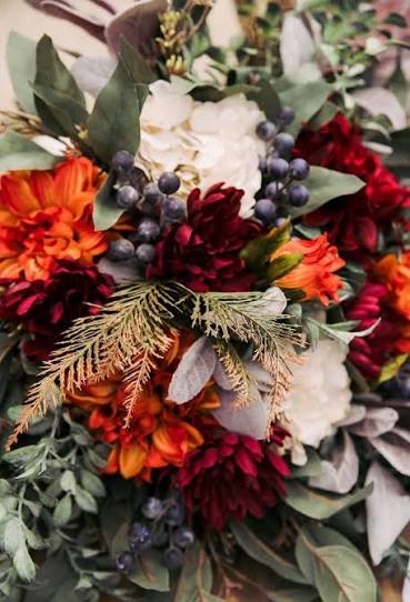 Gradient ombre yarn cake colour combination "Autumn Bouquet"