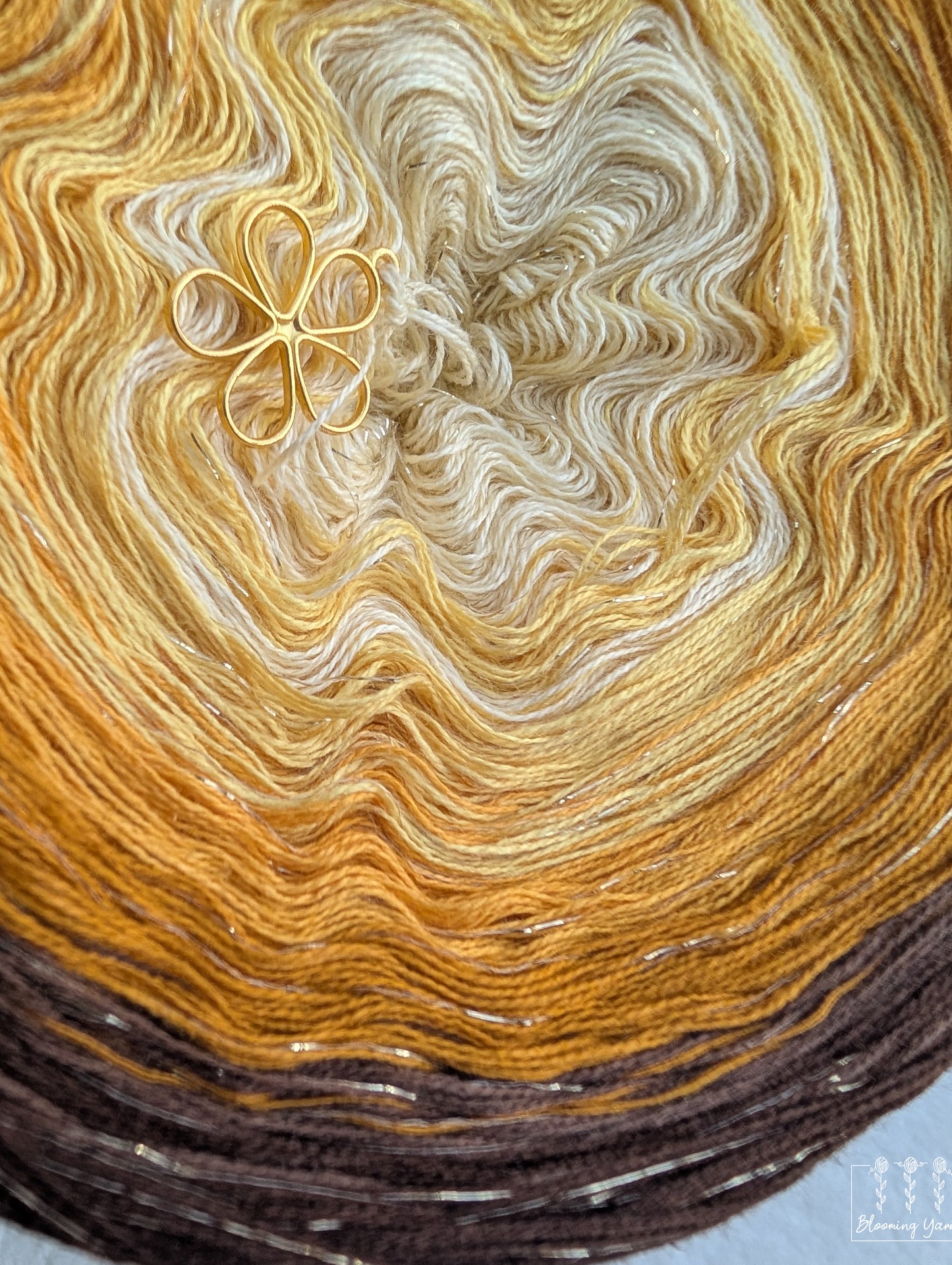 Gradient ombre yarn cake colour combination C414