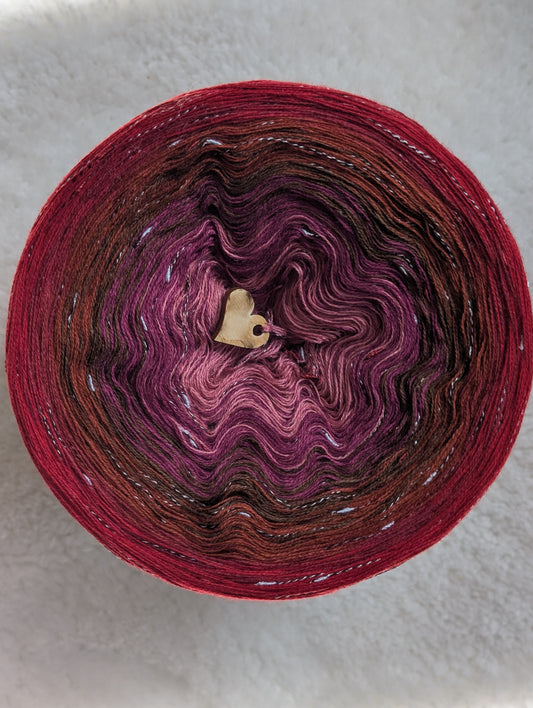 Gradient ombre yarn cake colour combination C424