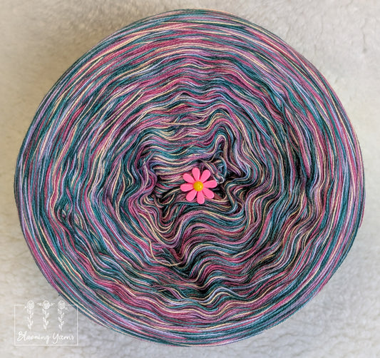 Melange yarn cake colour combination MEL009