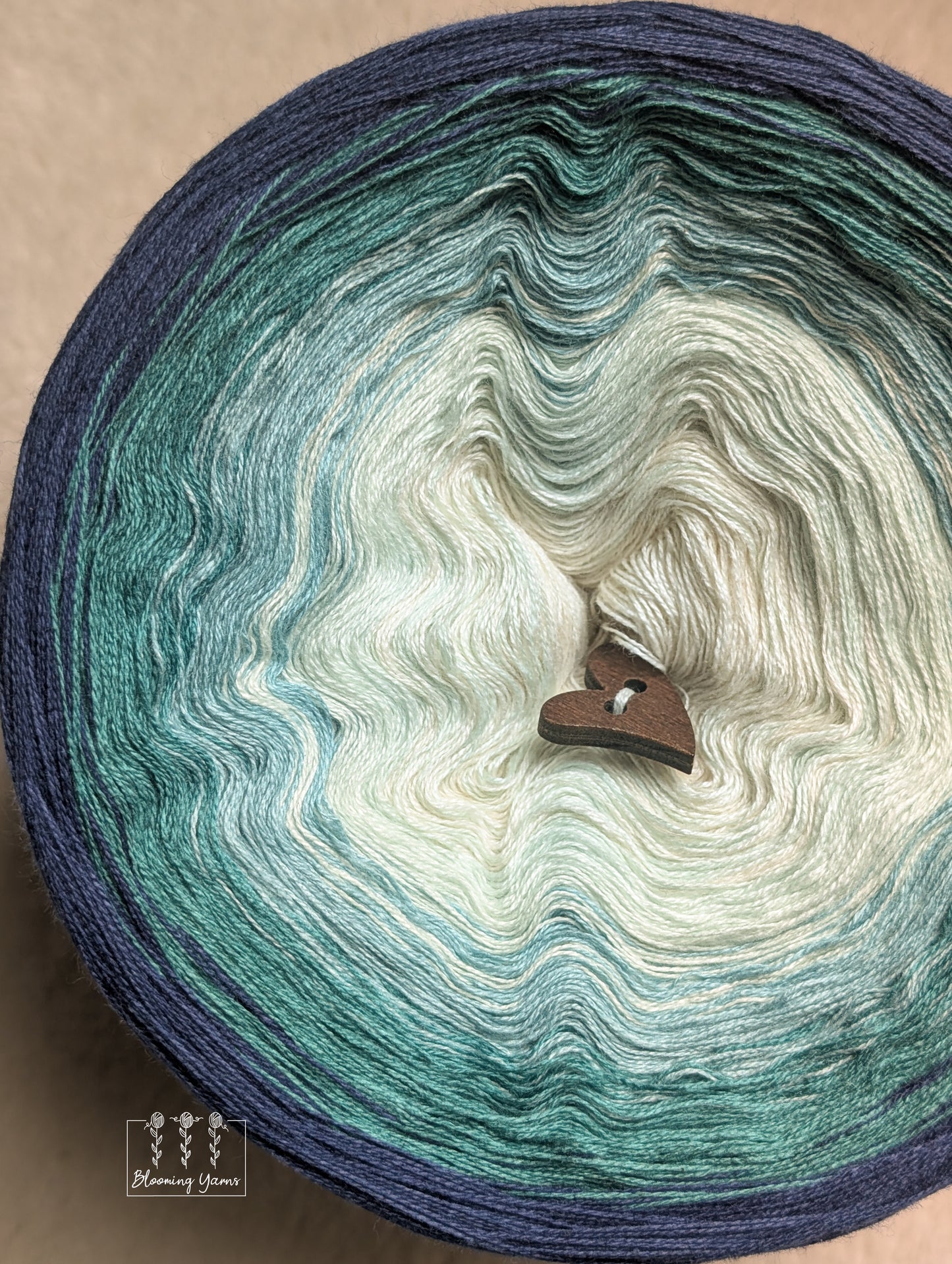 Gradient ombre yarn cake colour combination C427