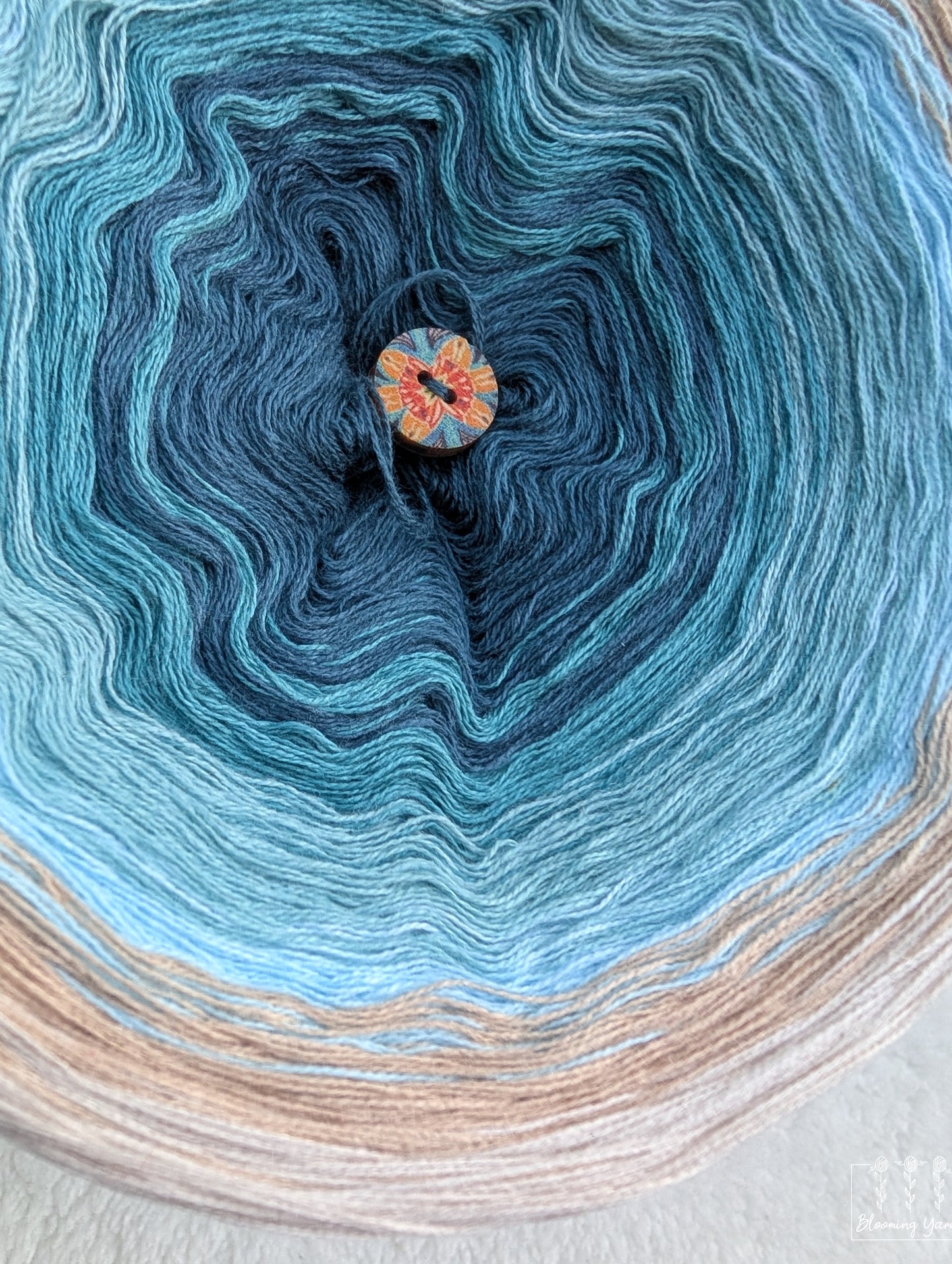 Gradient ombre yarn cake colour combination C412