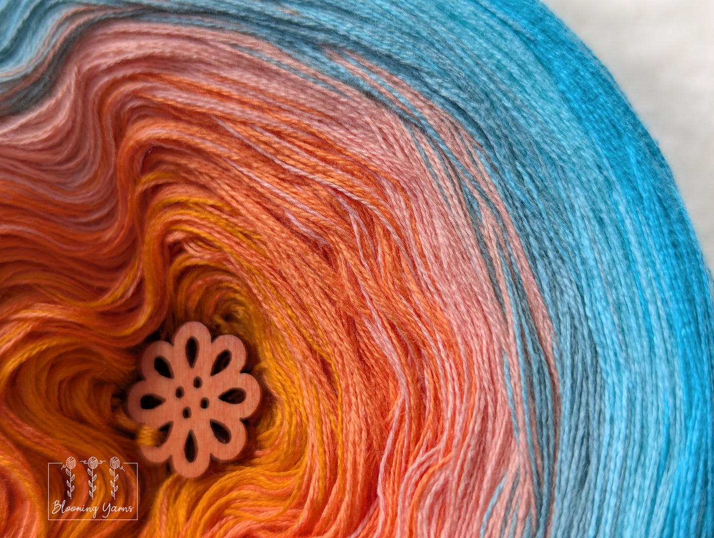 Gradient ombre yarn cake colour combination C364