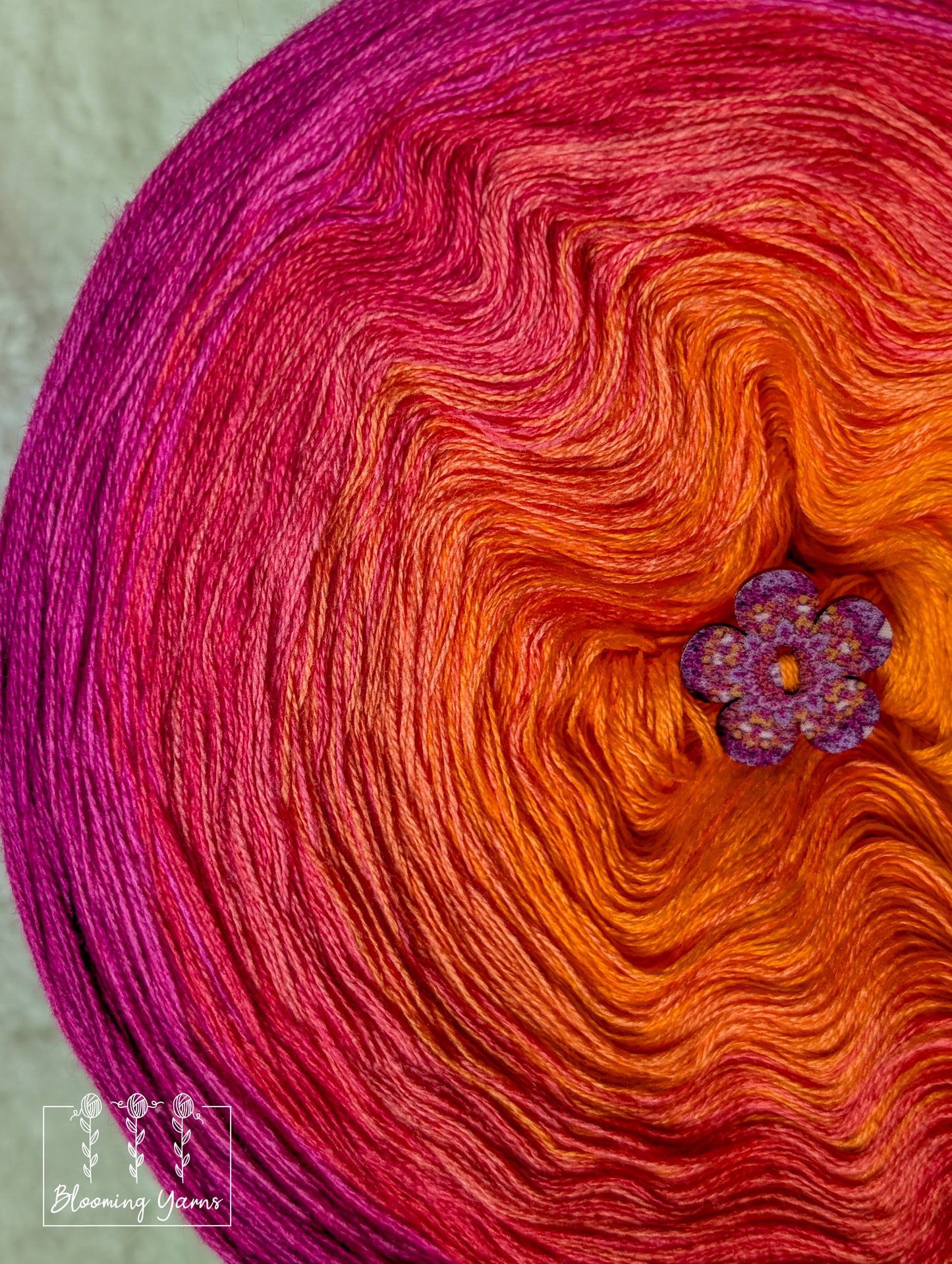 Gradient ombre yarn cake colour combination C381