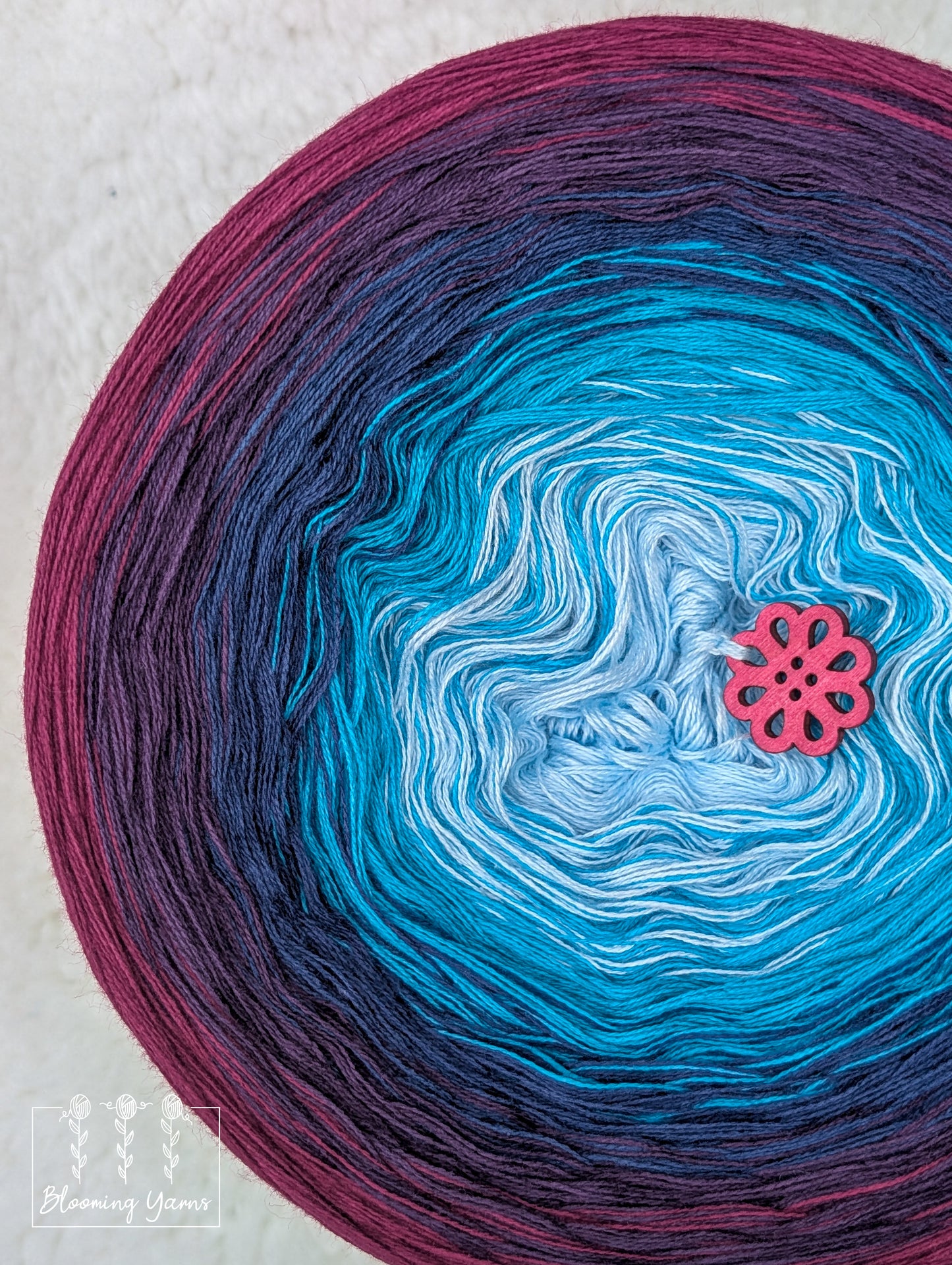 Gradient ombre yarn cake colour combination C405 "Twilight Lagoon"