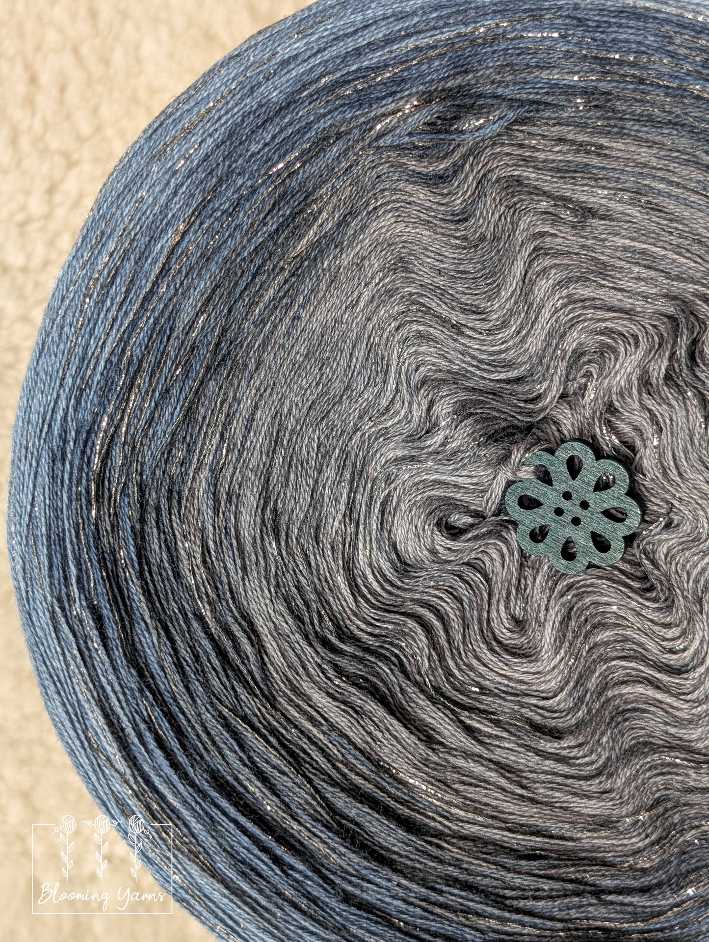 Gradient ombre yarn cake colour combination C378