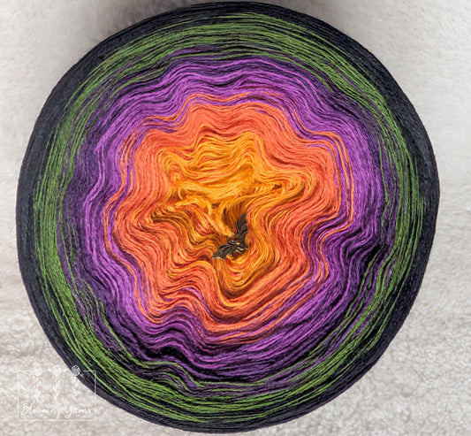 Gradient ombre yarn cake colour combination MA026