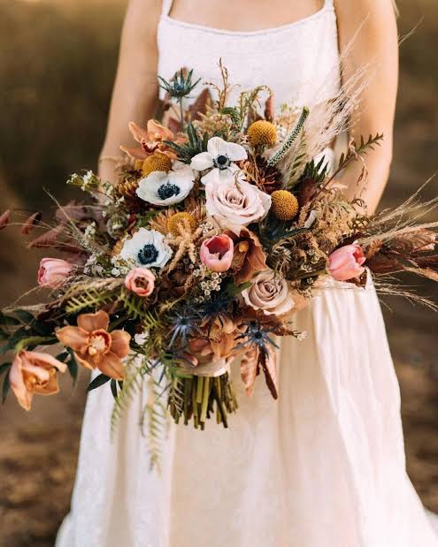 Gradient ombre yarn cake colour combination "Autumn Bouquet"