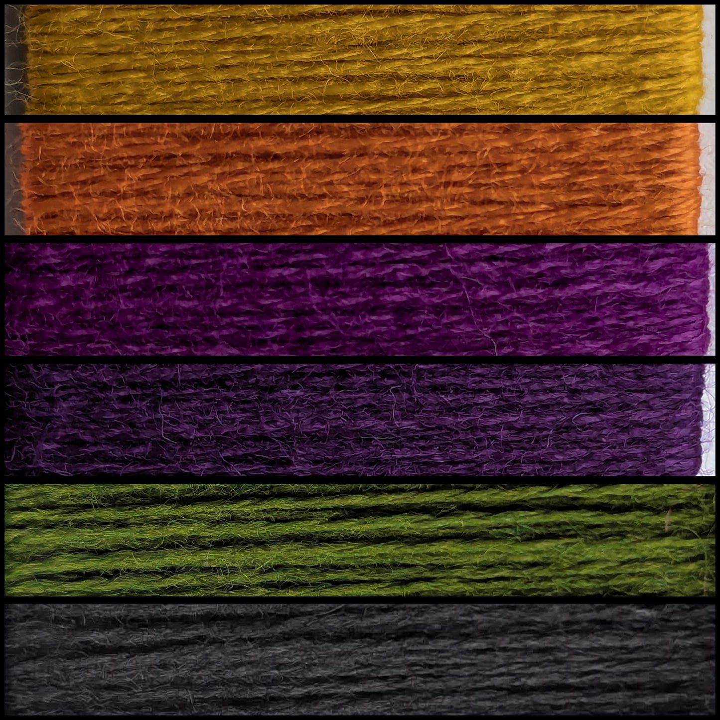Gradient ombre yarn cake colour combination MA026